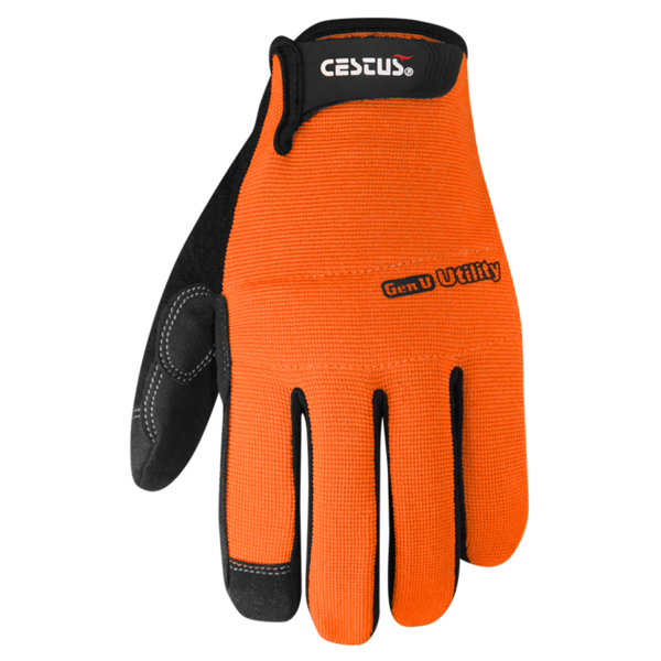 Cestus Work Gloves , Gen-U 925 #6015 PR Rum 6015 L